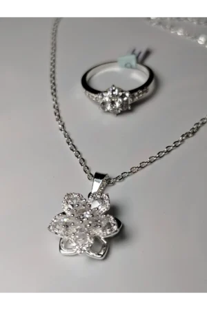 Collar Flor + Anillo
