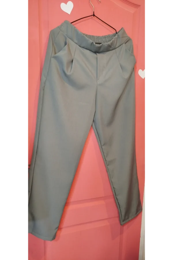 Pantalón de Vestir con Elástico Talle XL